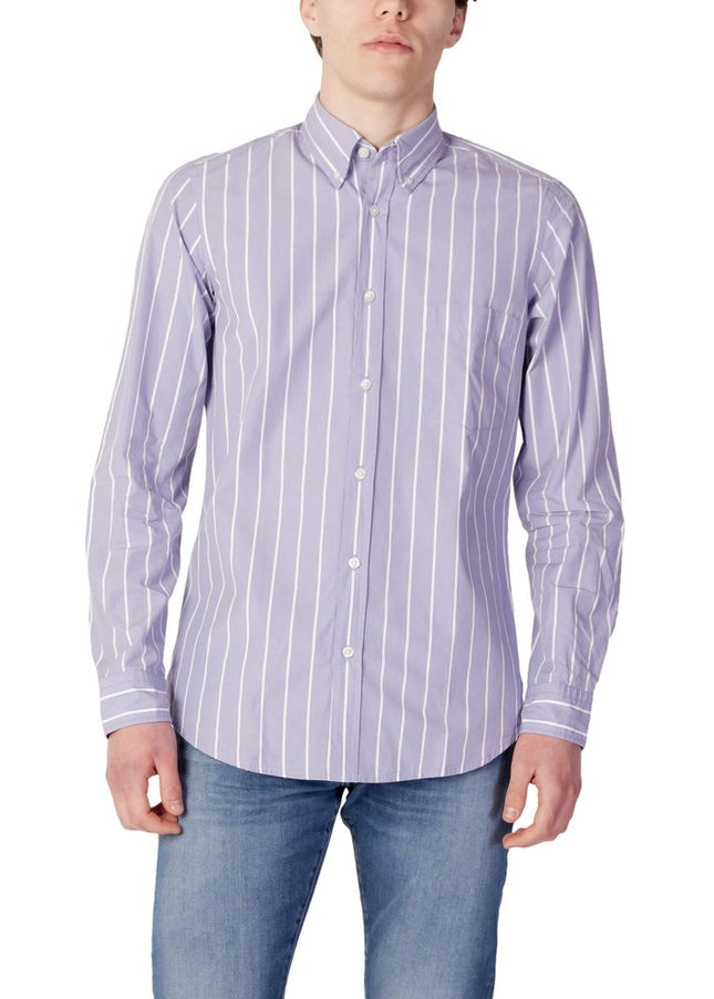 Hugo Boss Purple Cotton Shirt