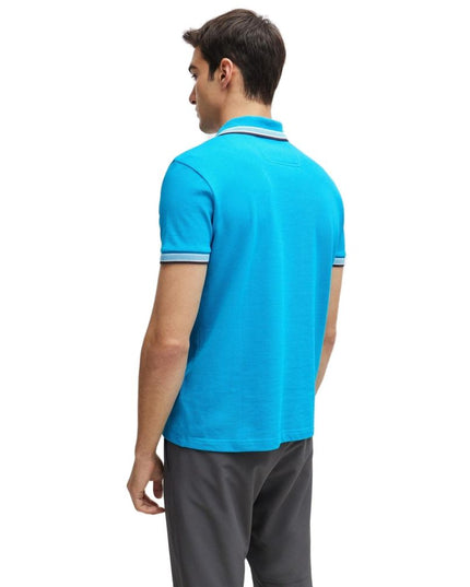 Hugo Boss Turquoise Cotton Polo Shirt