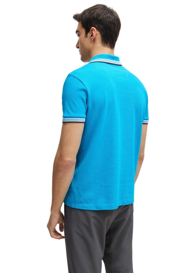 Hugo Boss Turquoise Cotton Polo Shirt