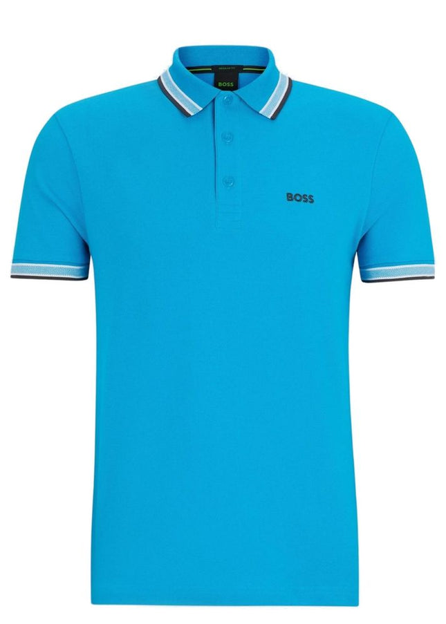 Hugo Boss Turquoise Cotton Polo Shirt