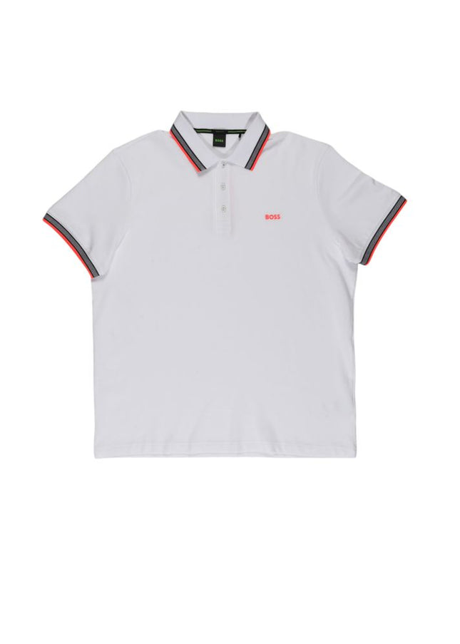 Hugo Boss White Cotton Polo Shirt