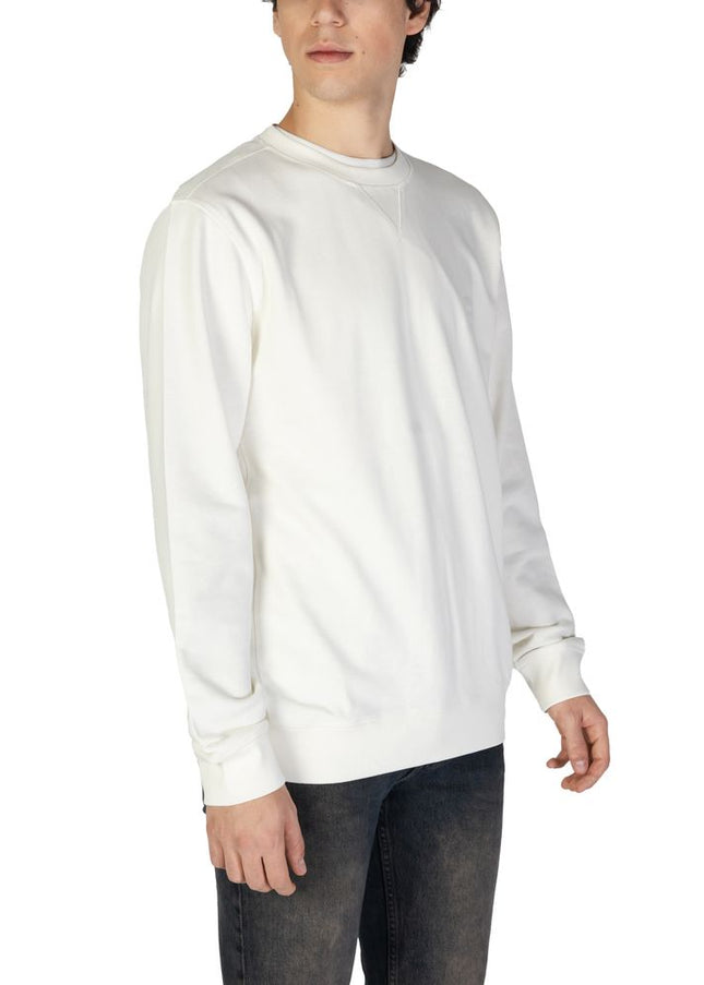 Hugo Boss White Cotton Sweater