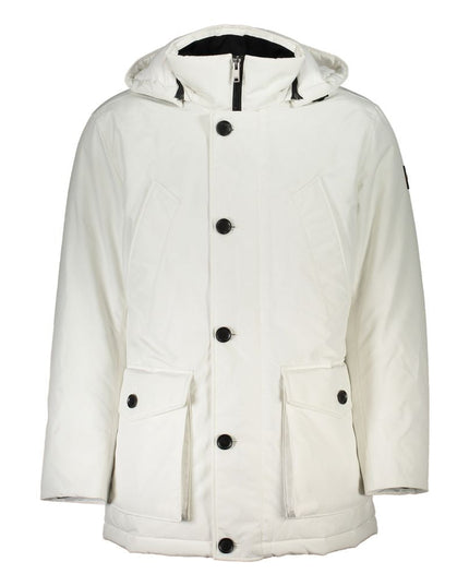 Hugo Boss White Polyamide Men Jacket