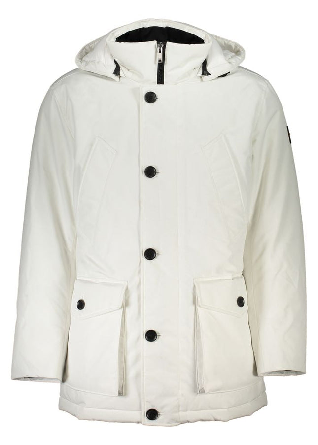 Hugo Boss White Polyamide Men Jacket