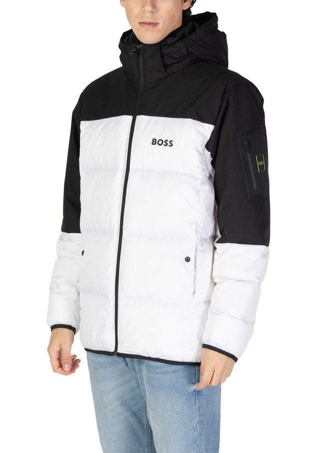 Hugo Boss White Recycled Polyester Jacket