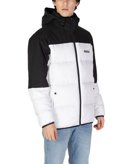 Hugo Boss White Recycled Polyester Jacket