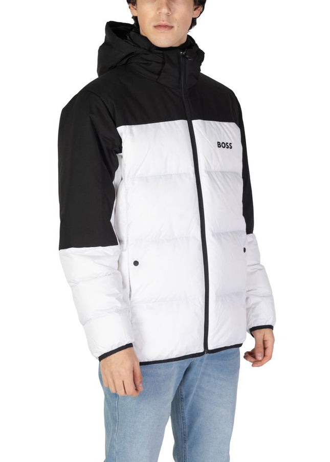 Hugo Boss White Recycled Polyester Jacket