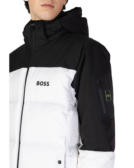 Hugo Boss White Recycled Polyester Jacket