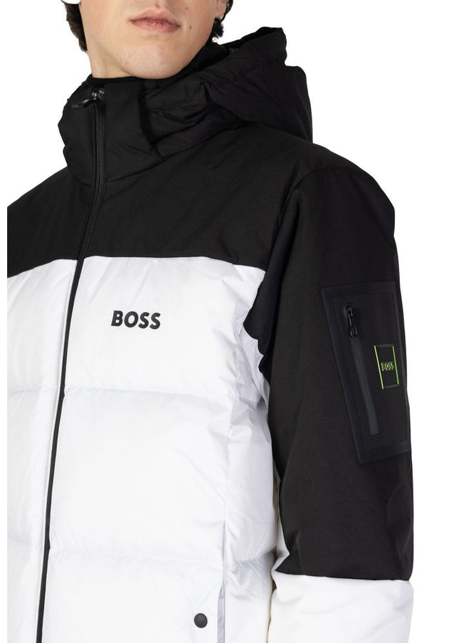 Hugo Boss White Recycled Polyester Jacket