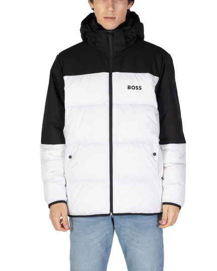 Hugo Boss White Recycled Polyester Jacket