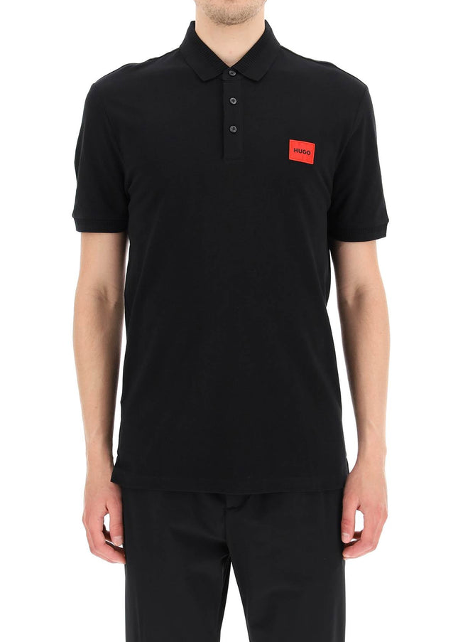 Hugo logo patch polo shirt