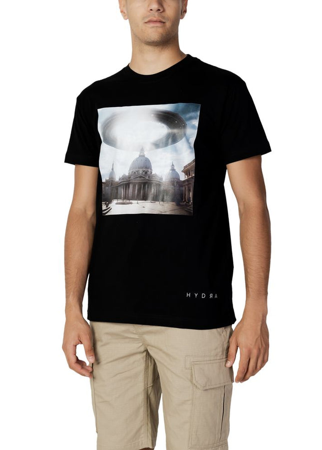 Hydra Clothing Black Cotton T-Shirt