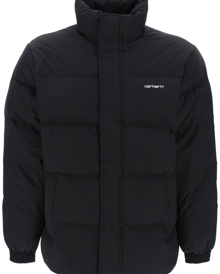 Carhartt Wip Denville Quilted Puffer Jacket-CARHARTT WIP-Black-L-Urbanheer