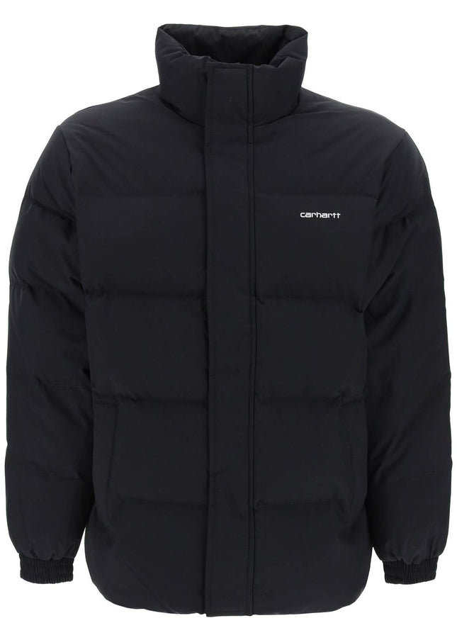 Carhartt Wip Denville Quilted Puffer Jacket-CARHARTT WIP-Black-L-Urbanheer