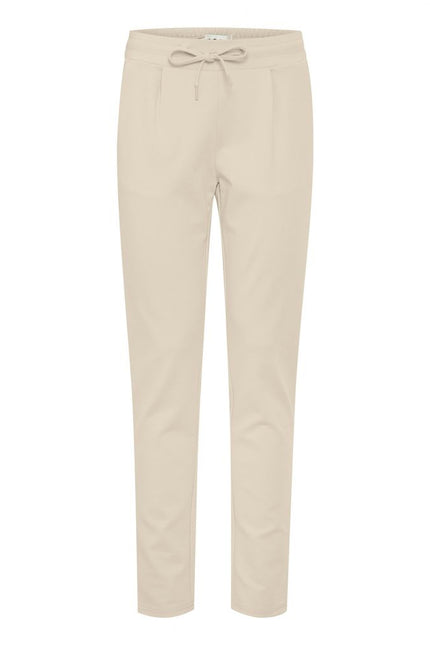 ICHI Beige Polyester Jeans & Pant