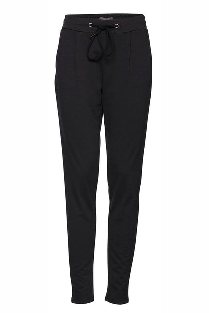 ICHI Black Polyester Jeans & Pant