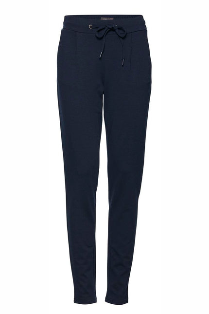 ICHI Blue Polyester Jeans & Pant