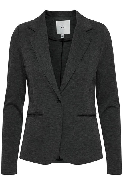 ICHI Gray Polyester Suits & Blazer