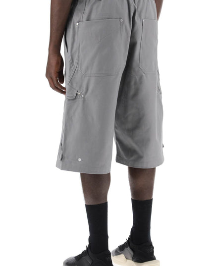 Y-3 canvas multi-pocket bermuda shorts.