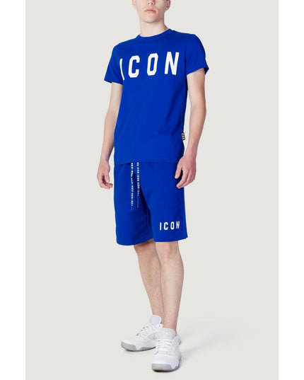 Icon Blue Cotton T-Shirt