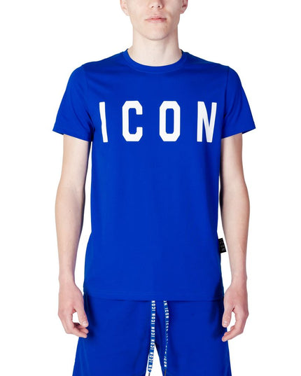 Icon Blue Cotton T-Shirt