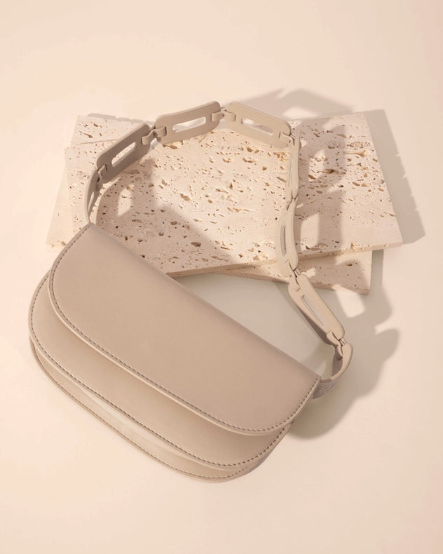 Inez Nude Recycled Vegan Shoulder Bag