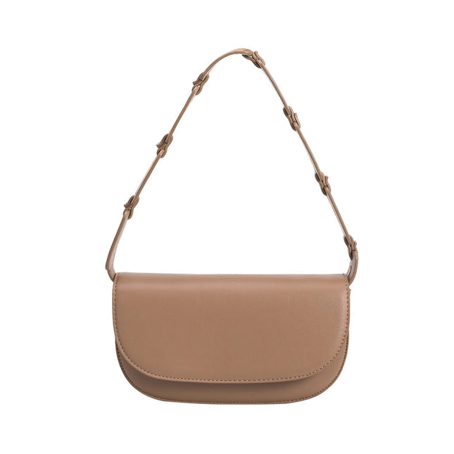 Inez Recycled Vegan Shoulder Bag In Taupe