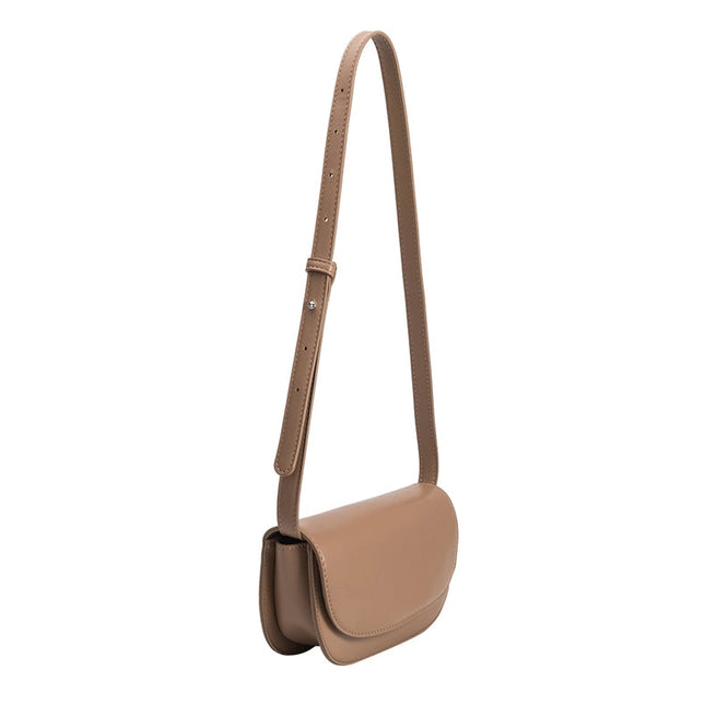 Inez Recycled Vegan Shoulder Bag In Taupe