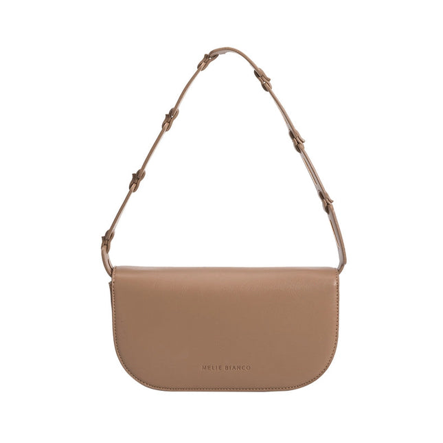 Inez Recycled Vegan Shoulder Bag In Taupe