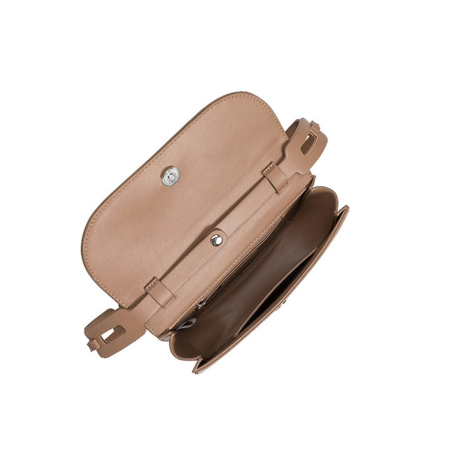 Inez Recycled Vegan Shoulder Bag In Taupe