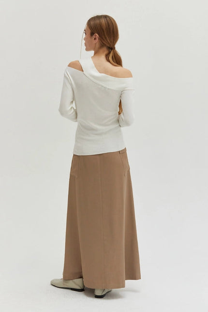 Ingrid One Shoulder Rib Top