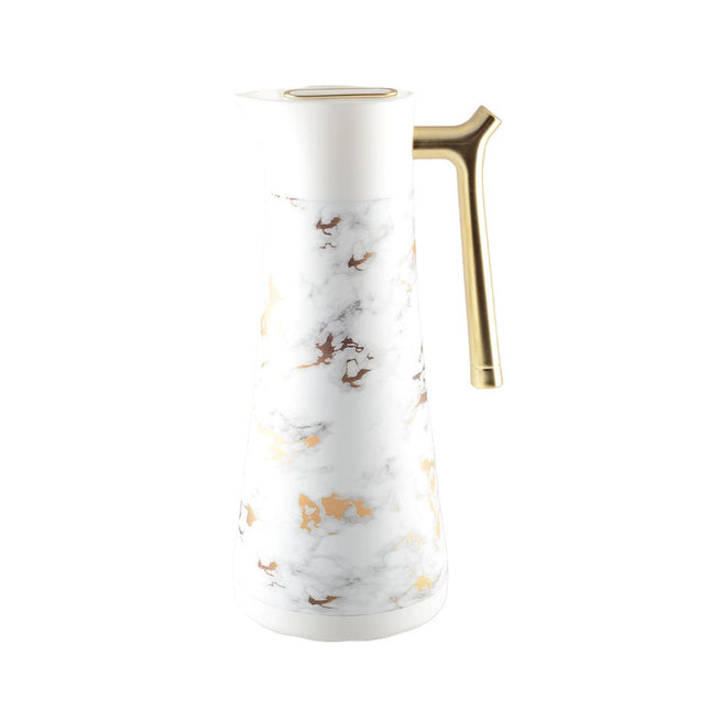 Insulated Marble Coffee Maker With Gold Handle 1L