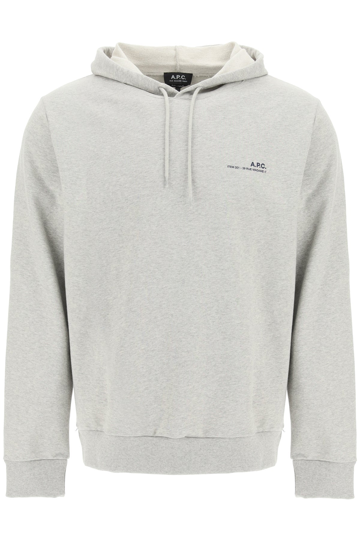 Item 001 Logo Print Hoodie-men > clothing > t-shirts and sweatshirts > sweatshirts-A.P.C.-Urbanheer