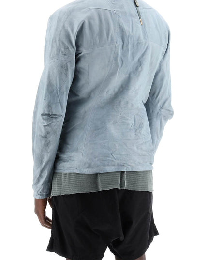 Boris bidjan saberi leather jacket with two zippers-Jacket-BORIS BIDJAN SABERI-M-Light blue-Urbanheer