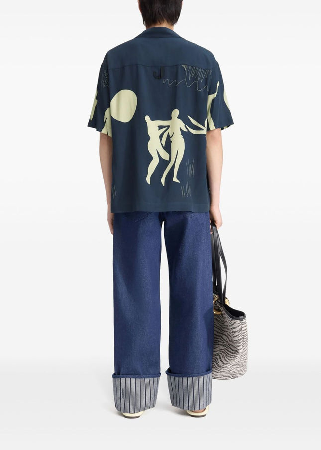 JACQUEMUS Shirts Blue