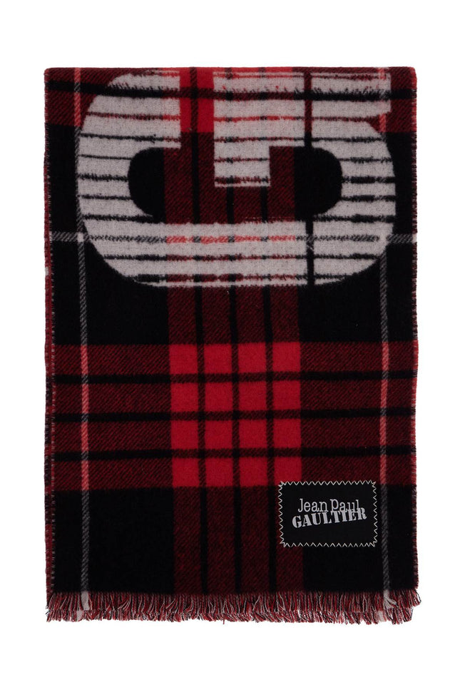 JEAN PAUL GAULTIER wool tartan scarf for