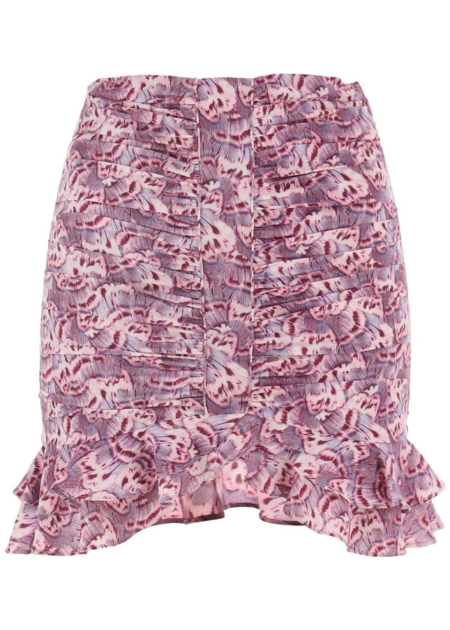 Isabel Marant milendi gathered mini skirt with ruuffles