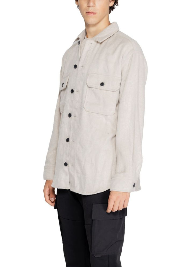 Jack Jones Beige Polyester Jacket