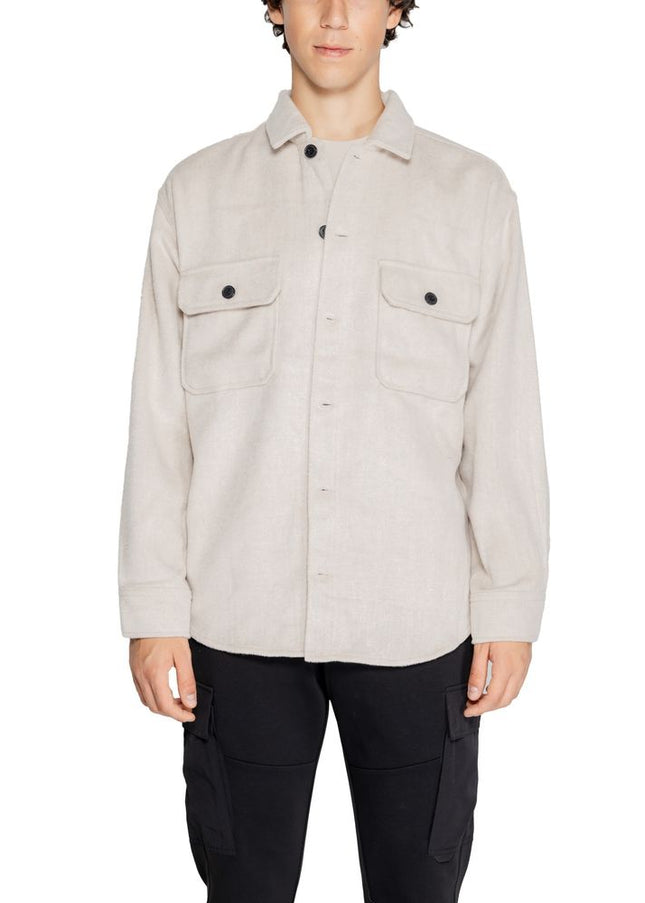 Jack Jones Beige Polyester Jacket