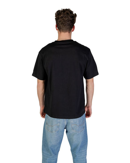 Jack Jones Black Cotton T-Shirt