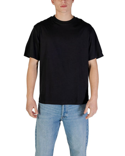 Jack Jones Black Cotton T-Shirt