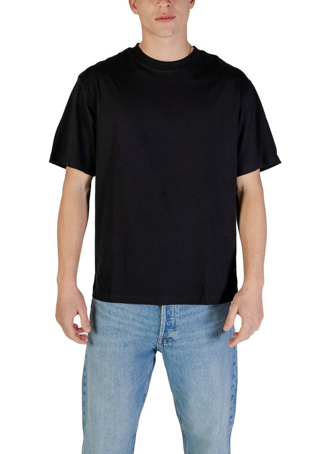 Jack Jones Black Cotton T-Shirt