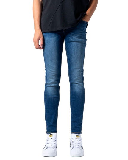 Jack Jones Blue Cotton Jeans & Pant