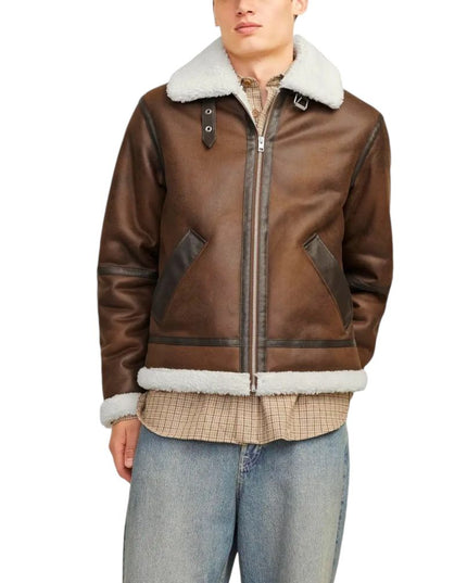 Jack Jones Brown Polyester Jacket