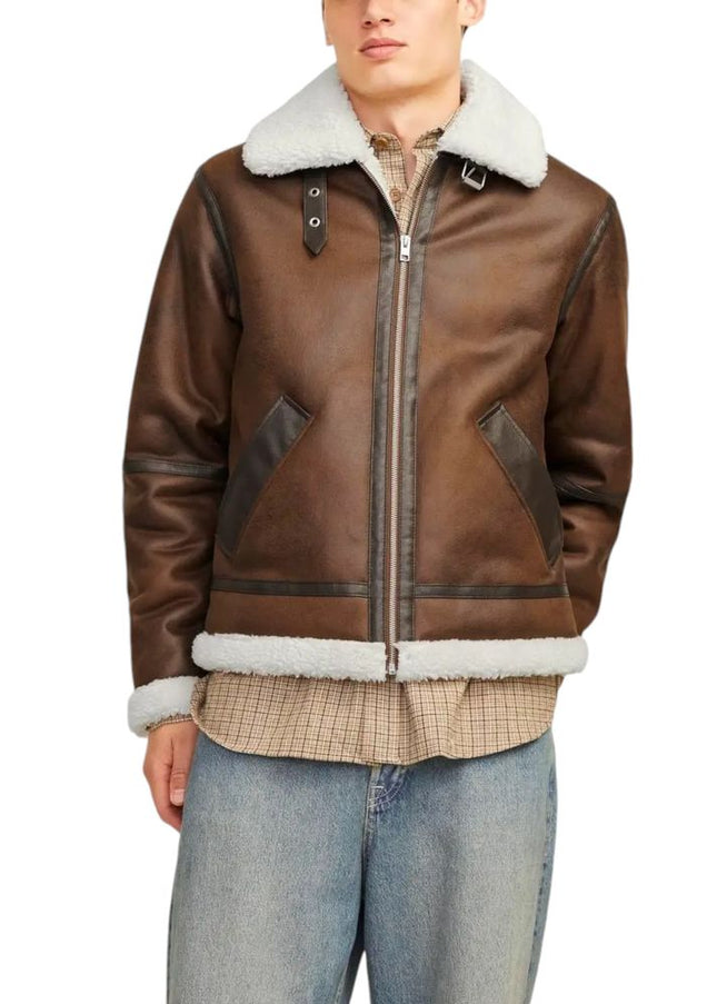 Jack Jones Brown Polyester Jacket