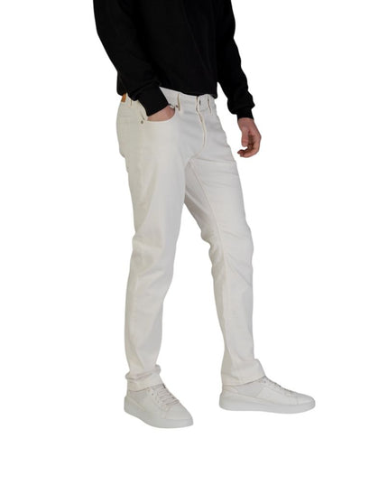 Jack Jones White Cotton Jeans & Pant