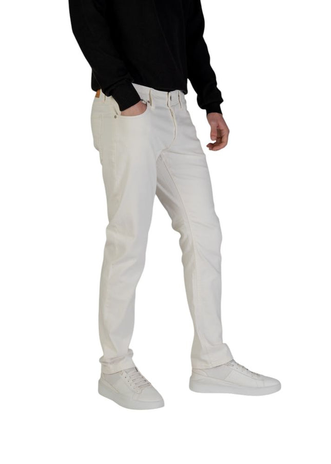 Jack Jones White Cotton Jeans & Pant