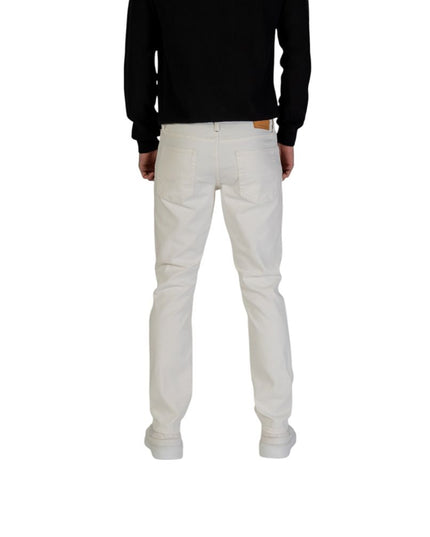 Jack Jones White Cotton Jeans & Pant