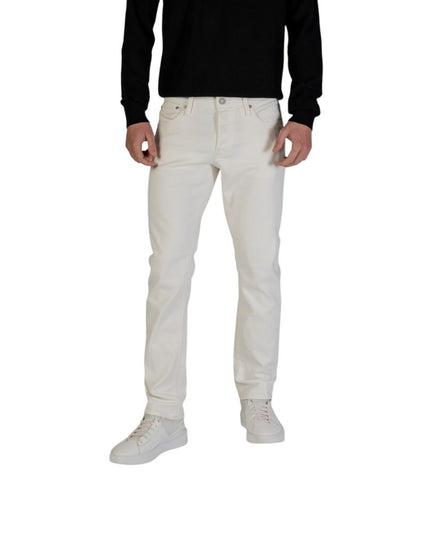 Jack Jones White Cotton Jeans & Pant