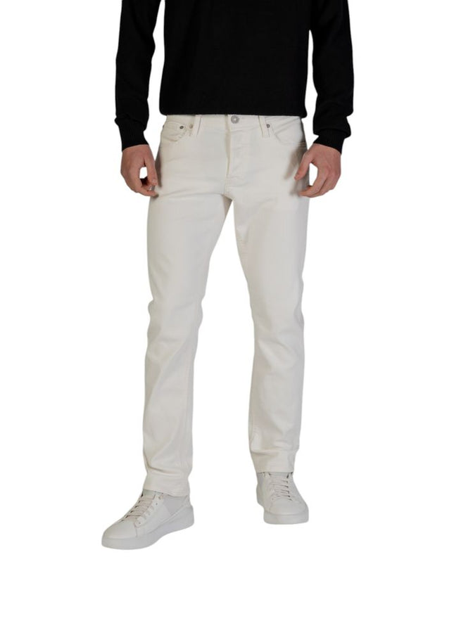 Jack Jones White Cotton Jeans & Pant